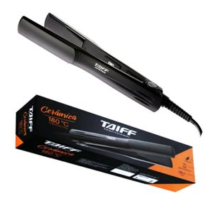 Prancha Chapinha Alisadora de Cabelo Taiff Cerâmica 180ºC Preta 110V/220V Bivolt