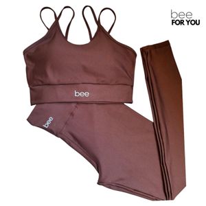 Roupa de Academia Calça Legging Cós Alto Top Feminino Treinar Treino Fitness