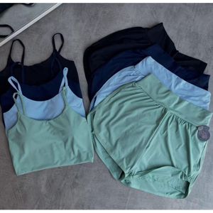 Conjunto Fitness Short Duplo Toque Gelado Poliamida Top Com Bojo Removível