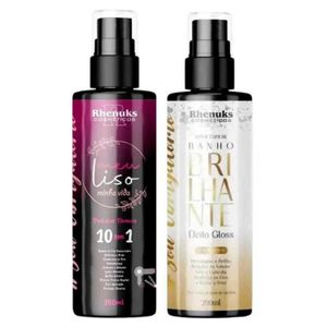 Kit Spray Capilar Meu liso + Spray Capilar efeito GLOSS MULTIFUNCIONAL  BANHO BRILHANTE 200ml cada