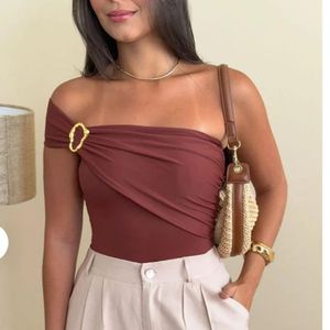 Body Feminino Fivela Elegante 0rgânico Poliamida Suplex Tendência