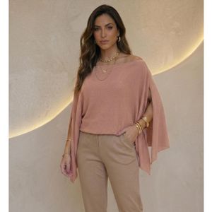 Blusa feminina Capa Boho Estilosa Varias Formas de Usar Moda Influencer