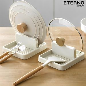 Descanso De Panela Suporte Tampas De Panelas Talheres E Acessórios Organizador Porta Tempero Cozinha