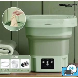 Mini máquina de lavar roupa dobrável portátil moderna máquina de lavar automática roupa interior viagem bivolt TINNY YOU