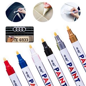 Caneta Paint Original Reparadora Pintura Automotiva Permanente Não Sai Na Água Tira Riscos Carro Moto Retoque de Placa Tênis Pneus para Ferro Metal Madeira Plástico Gesso Vidro Couro Tecido Cores Pre…