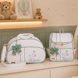 Kit Bolsa Maternidade Personalizada Star  - 02 Peças