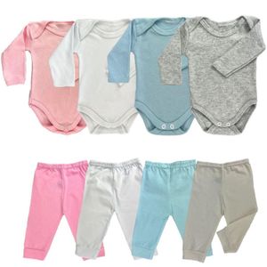 kit 4 peças mijão calça e body manga longa infantil bebe masculino e feminino