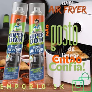 Kit Spray Limpa Air Fryer Alto Poder De Limpeza, Dissolve A Gordura Limpeza Sem Esforço 250ml