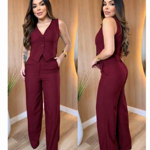 CONJUNTO FEMININO CALÇA e COLETE  MODA EXECUTIVA E CHIC  TENDENCIA 2026