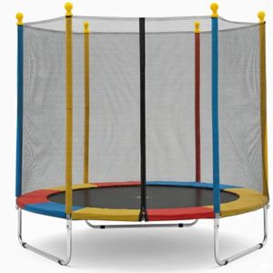 Pula Pula Grande tamanho 1,80m x 1,60m Cama Elástica Infantil Trampolim Playground Desmontável
