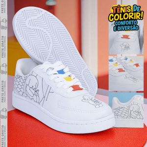 Tênis para Colorir Goods – Infantil 26 ao 32 | Atividade Criativa + Conforto Diário -  Envio Rápido