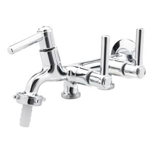 Torneira em METAL para Tanque Máquina lavar tanquinho 3 Saídas 1/4 Volta - 3154 C80