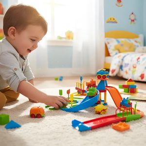 Brinquedo de Menino Pista De Carrinho Rampa de Corrida Infantil Carros Colorido 37 Peças