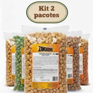 2 Pacotes de Amendoim Crocante Japonês Sabores 1Kg