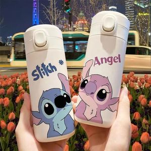 Garrafa Térmica Stitch 420ml Personalizada Com Nome Termômetro Digital | Presente Criativo Infantil