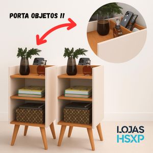 Kit 2 Mesa de Cabeceira ou Unitário para Quarto Charme Retrô Várias Cores Apoio de Cama Mesinha