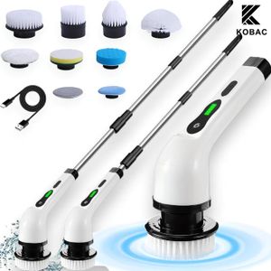 Escova De Limpeza 9 Em 1  Elétrica Giratória Com Cabo Alongador