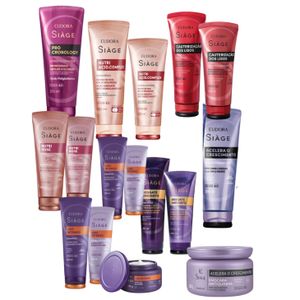 Eudora Siàge – Shampoo Condicionador Máscara Escolha o seu
