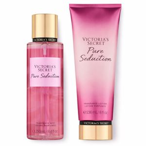 Kit Creme + Body Splash Feminino Aroma de Purê Hidratação e Perfume Inspirado em Fragrância Importada Primeira Linha