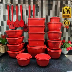 KIT JOGO DE POTES 15 PECAS ARMAZENAR ALIMENTOS