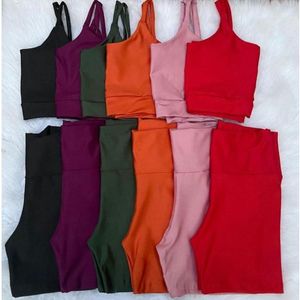 Conjunto de Short e Top com bojo Feminino Cintura Alta  Suplex para Academia