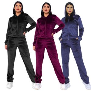 Conjunto Feminino Plush Veludo Calça E Blusa Agasalho Frio inverno