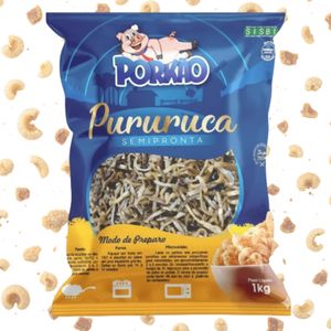 Torresmo Pré-frito 1Kg Pururuca Pele Suína Gourmet Fritar ou Micro-ondas 100% Natural Restaurantes