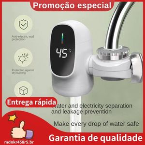 Torneira Aquecedora De Água Quente Elétrica Instantânea 3000W Com Display Digital Aquecedor Para De Banheiro . mdnkr458r