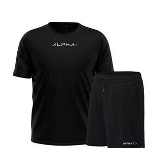 Kit Bermuda+Camiseta New Fluid Dry Fitness Academia Alpha Co
