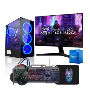 Pc Gamer Completo Intel 17 16gb Ssd 512gb Mon 19 Strong Tech