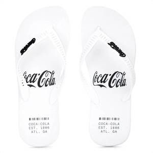Chinelo Sandalia Coca Cola Masculino Branco Praia - Original