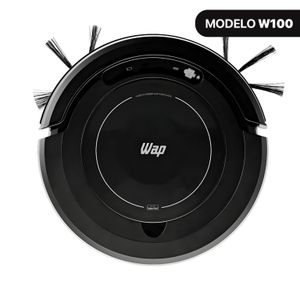 Aspirador de Pó Robô WAP Robot W100 3 em 1 Antiqueda Bivolt 17W