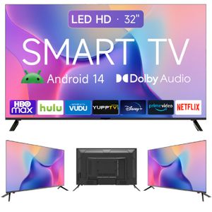Smart TV 24/32 polegadas LED HD Wi-Fi TV 60Hz 32wdsnbx 100/240v Android 14