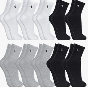 Kit Com 10 Pares De Meias Cano Médio Lupo
