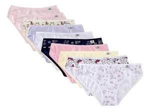 Kit Com 10 Calcinhas Infantil Menina Cotton Miss Delrio