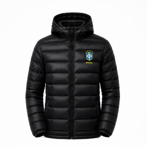 Jaqueta Bobojaco do Brasil Impermeável Masculino com Bolsos e Capuz Copa Do Mundo