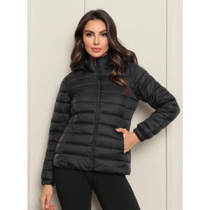 Jaqueta Puffer Feminina Bobojaco Casaco Gominho Nylon Impermeável Quentinha