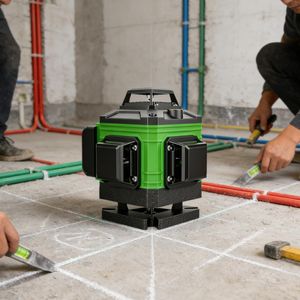 Nivelador laser automático de 360° de nível profissional, com suporte para 8/12/16 linhas rotativas ajustáveis