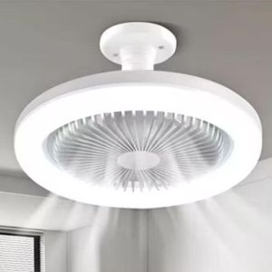 Ventilador Aromatizador Luminária 25w 5 Folhas Grande de Teto Silencioso Controle Remoto E27 Bivolt