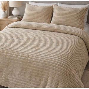 cobertor fofão canelado queen 3 peças, cobertor mede 2.40m x 2.60m e 02 fronhas mede 0.50cm x 0.70cm