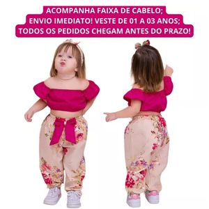 Conjunto Infantil Menina Promoção (1 A 3 ANOS)