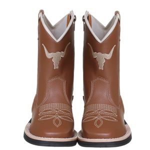 Bota Texana Country Infantil Bordada Confortável Ref 7304