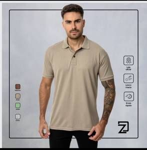 Camisa Polo Masculina Algodão Piquet