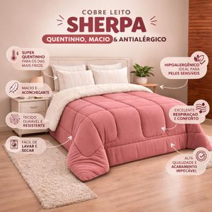 Coberdrom Sherpa e Tecido Manta Casal Queen Edredom Pele De Carneiro