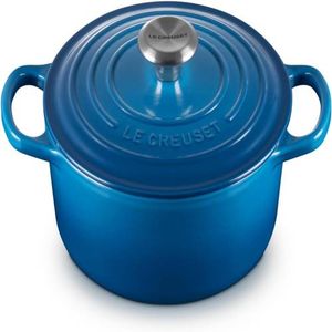LE CREUSET Panela Redonda, 18 Cm - Signature, 2117718, Azul Marseille