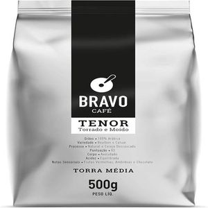 Bravo Café Café Tenor Torrado E Moído Frutas Vermelhas 500G Pacote De 1