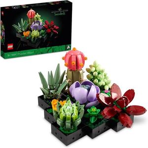LEGO® Suculentas 10309 Kit de Construção de Decoração de Plantas para Adultos; Construir uma Peça de Exposição de Suculentas para a Casa ou Escritóri…