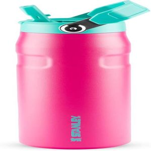 Stanley - Garrafa de água com palhinha IceFlow Flip, palhinha incorporada, abertura grande, aço inoxidável leve, 700 ML, Passion Pink