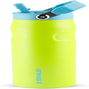 Stanley - Garrafa de Água Aerolight Flip Straw, Canudo Integrado, Abertura Grande, Aço Inoxidável Leve, 700ml Bright Lime