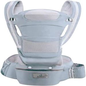Canguru para Carregar Bebê com 12 Posições Bolsa Ergonômica, Conforto Superior e Fácil de Usar Aguenta Até 20kg (CINZA)